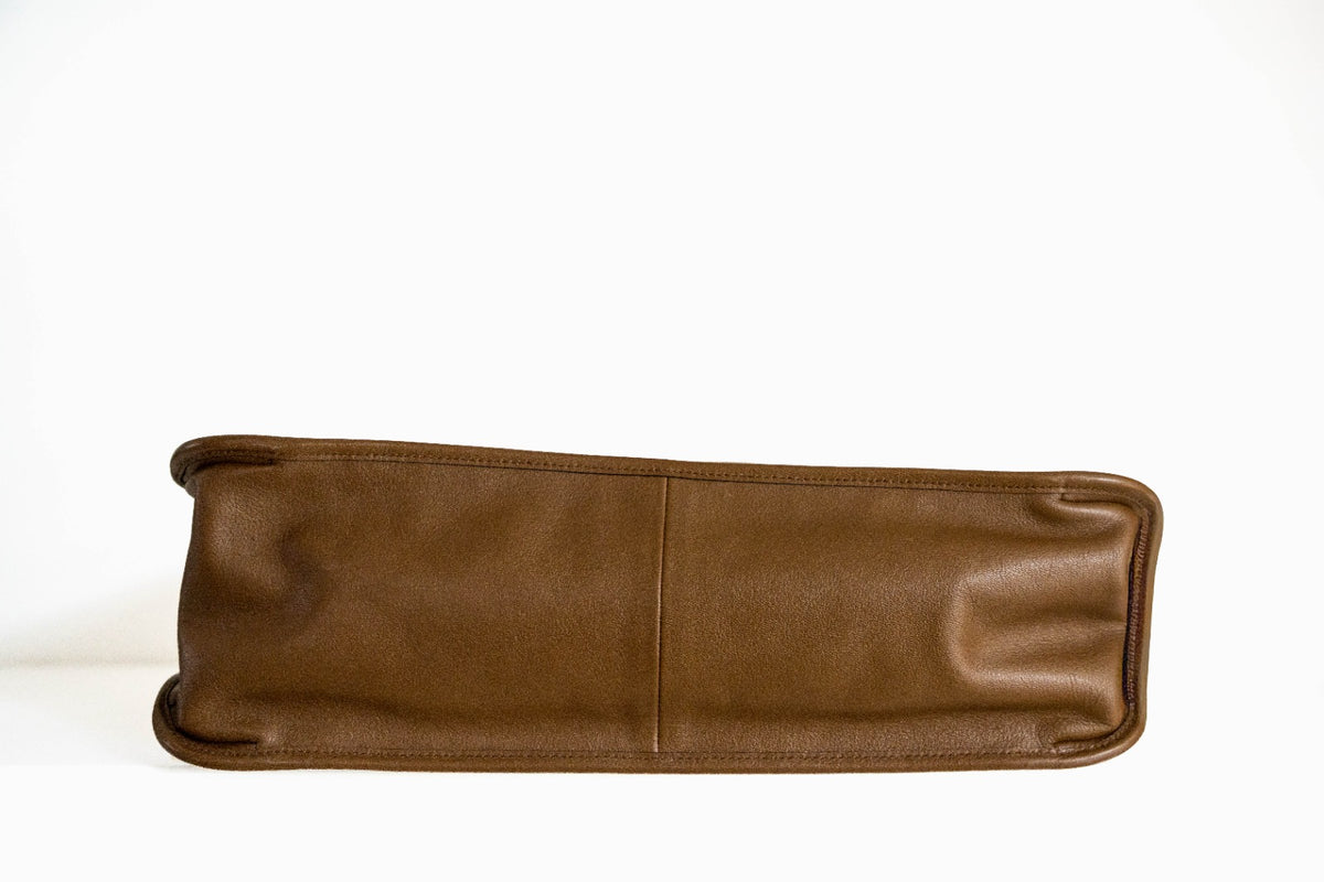 Gucci Horsebit Leather Tote Brown
