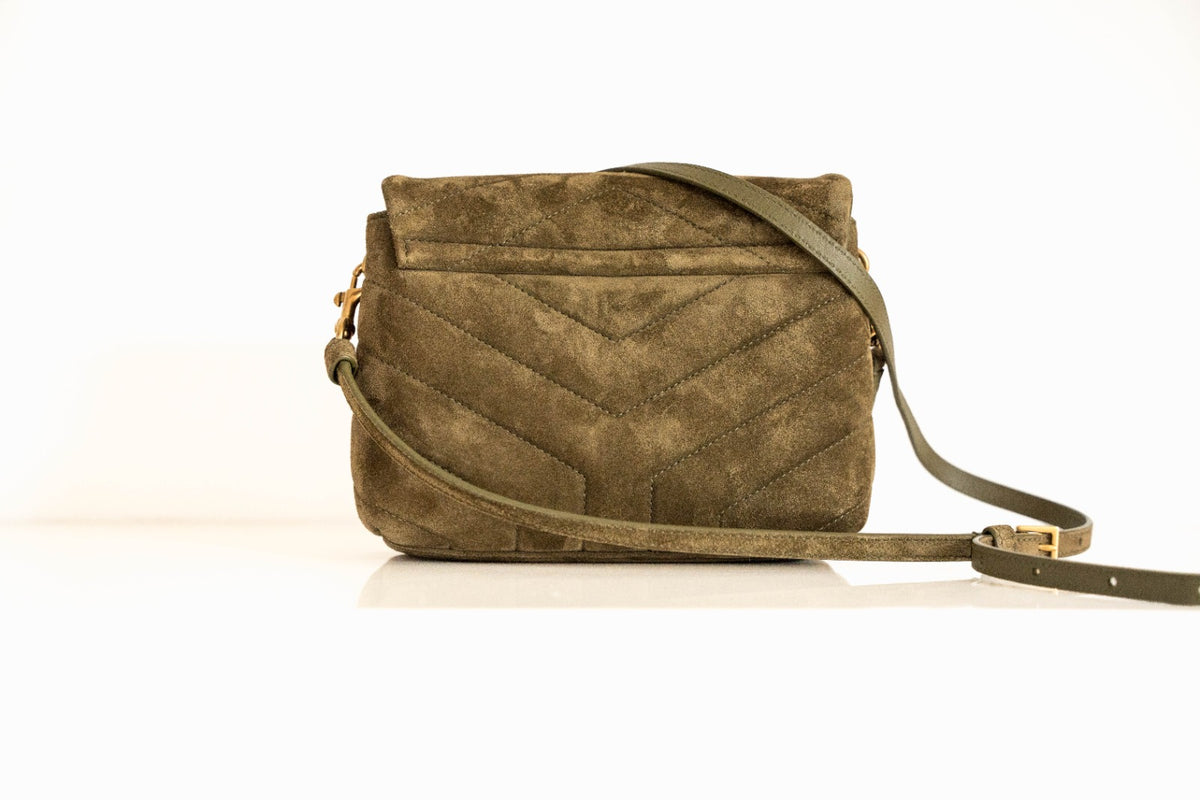 Saint Laurent LouLou Toy Khaki Suede