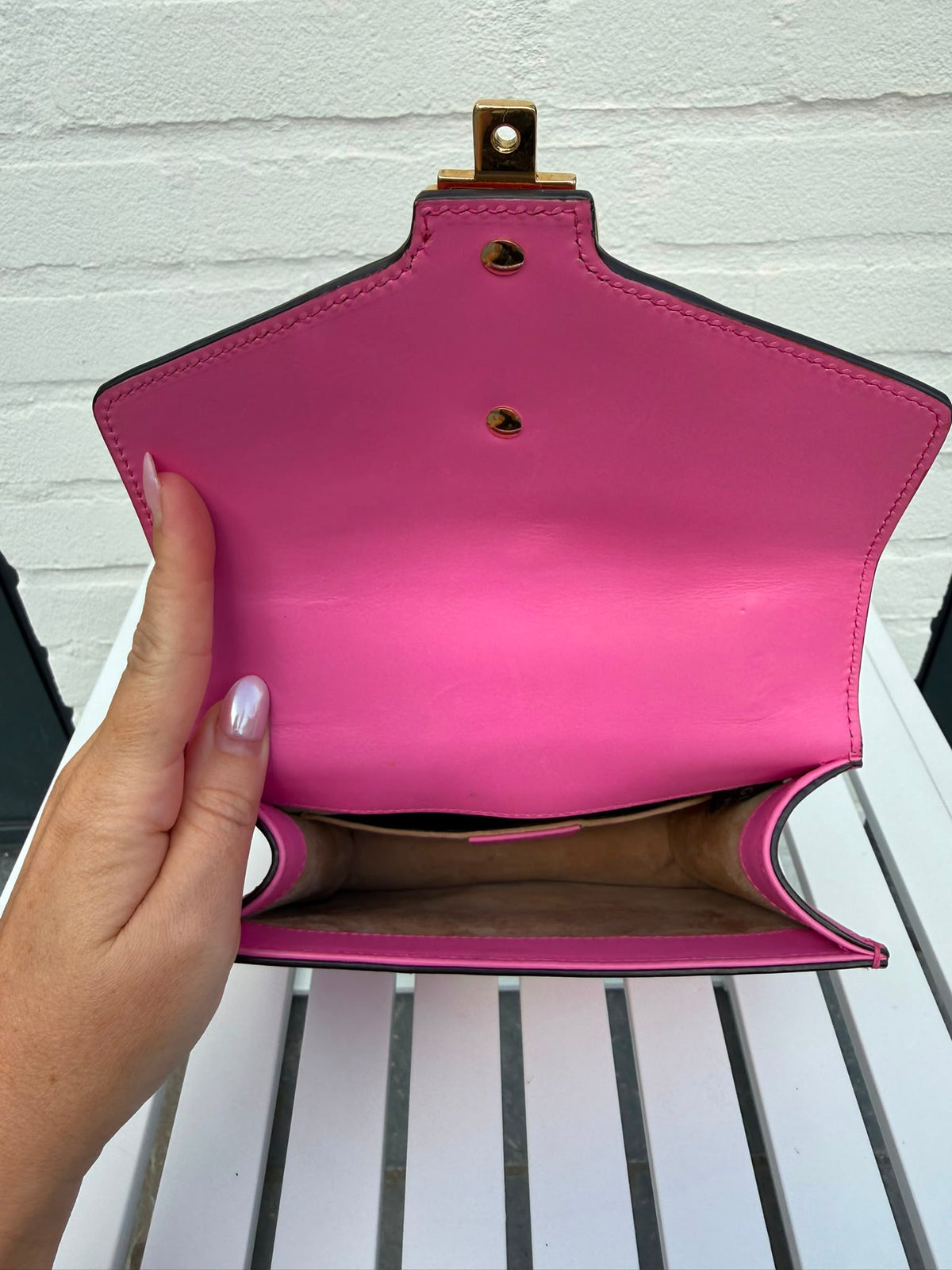Gucci Sylvie Mini Chain Bag Pink