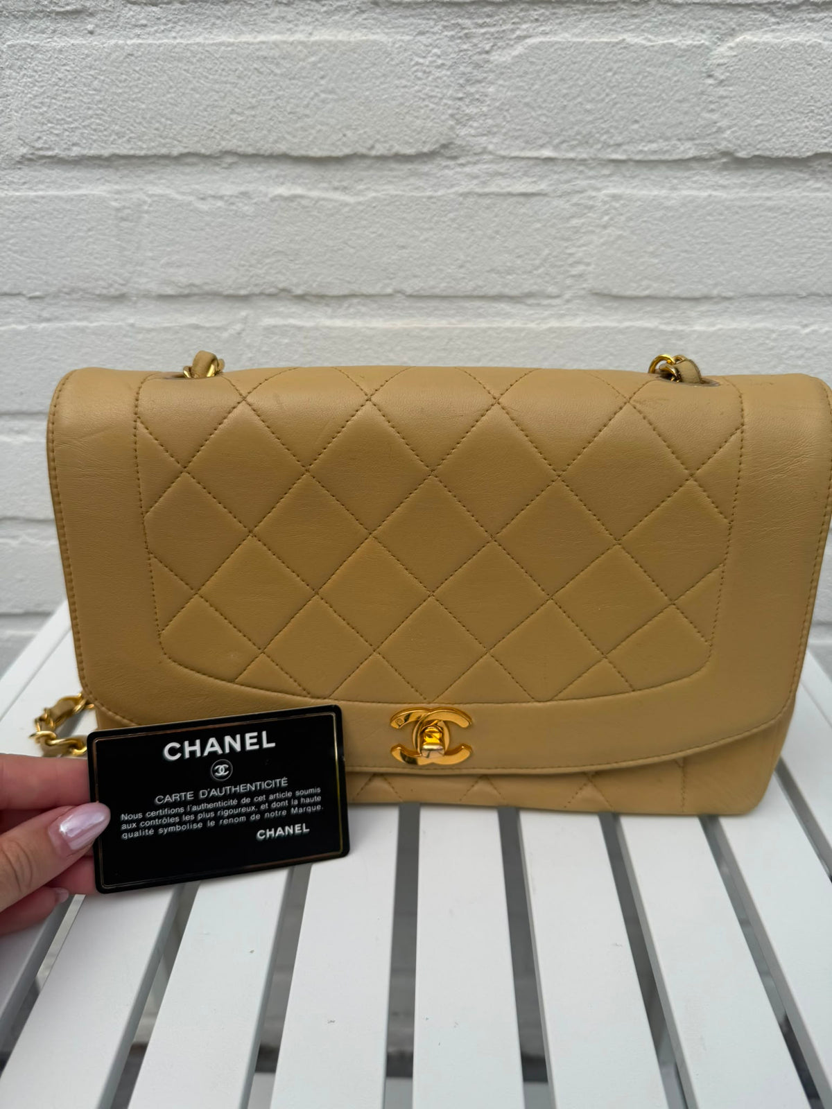 Chanel Diana 24 Gold Plated Hardware 1991-1994