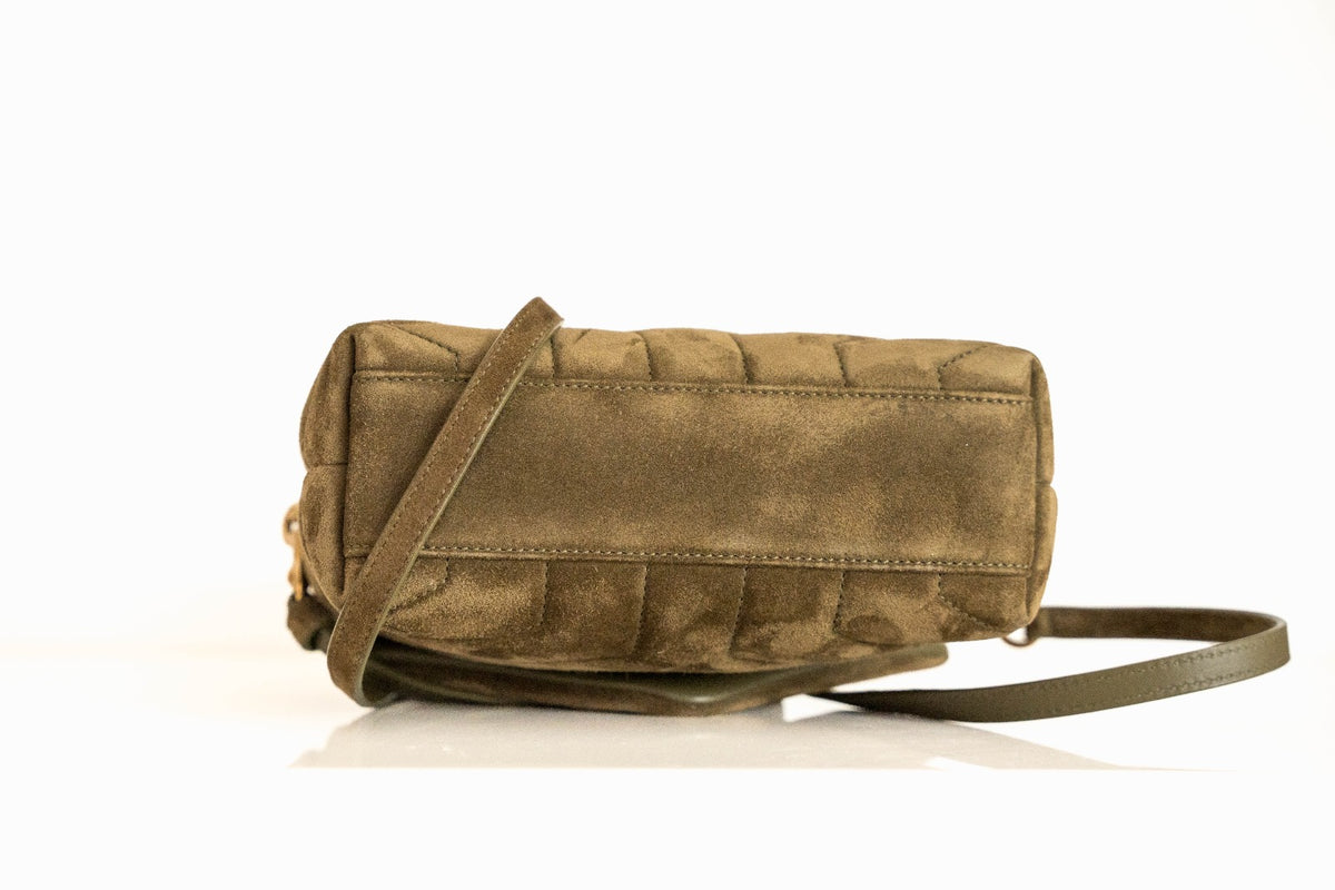 Saint Laurent LouLou Toy Khaki Suede